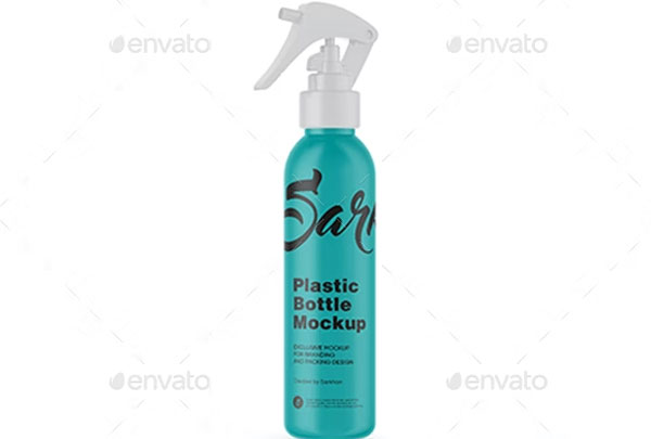 Sample Plastic Bottle Mockup