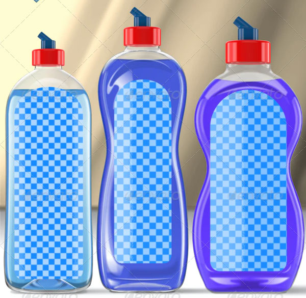 Simple Dish Soap Bottle Mockups