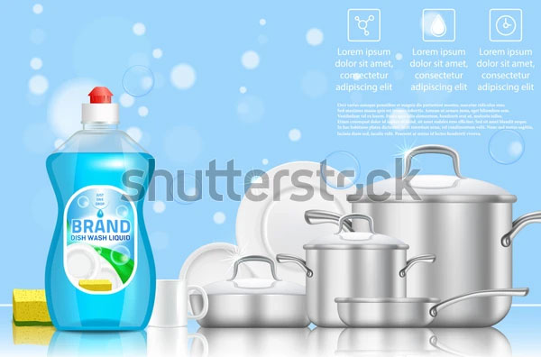 Dishwashing Liquid Soap Bottle Mockups