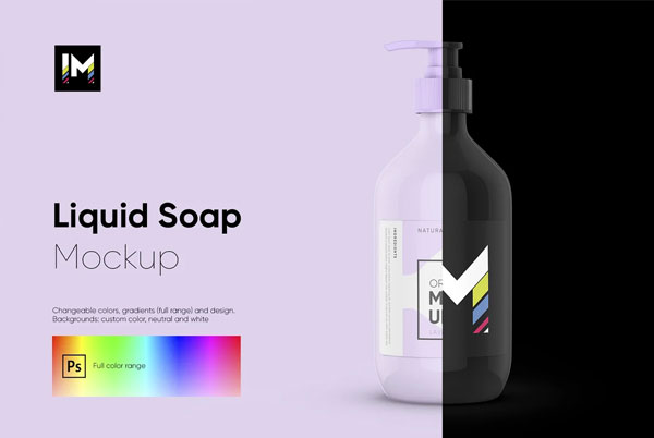 Liquid Dish Soap Bottle Mockups