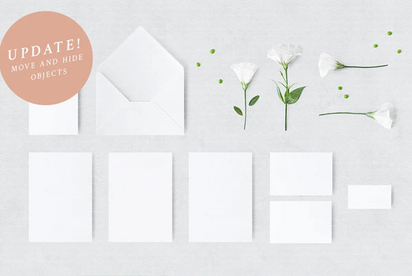 Wedding Suite Set Mockup Template