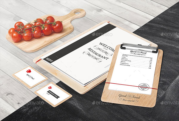 Restaurant Identity Branding Mock-Up Template