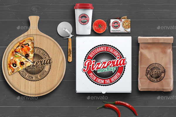 Pizza Branding Identity Mock-up