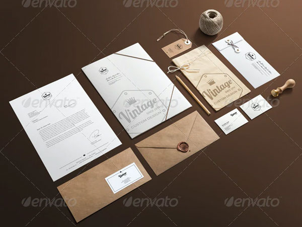 Simple Stationery Branding Mockup