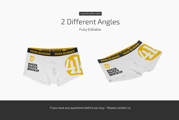 Boxer Briefs Mockup Set