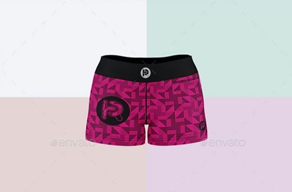 Women Boxer Shorts Mock-up