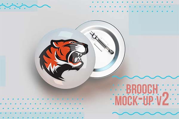 ​​​​Circle Pin Mockup Set