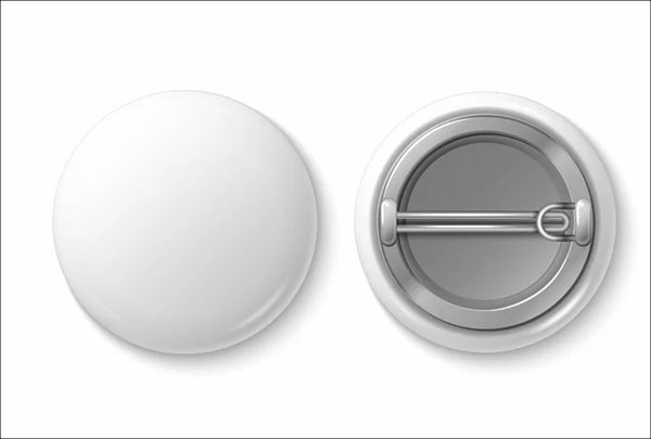 Blank Circle Pin Mockup