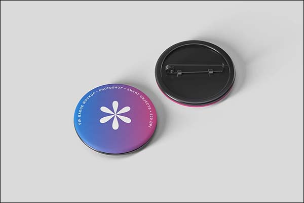 Circle Pin Mockup Design