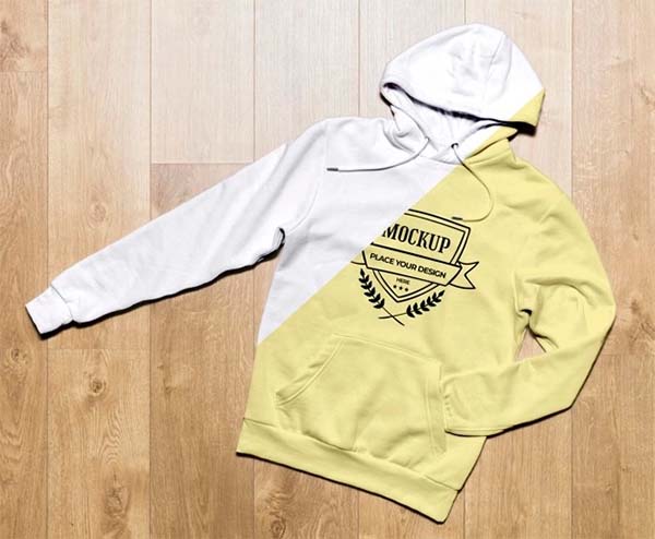 Free PSD Zipped Hoodie Mockup