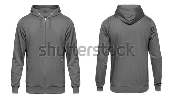 Grey Zip Hoodie Mockups