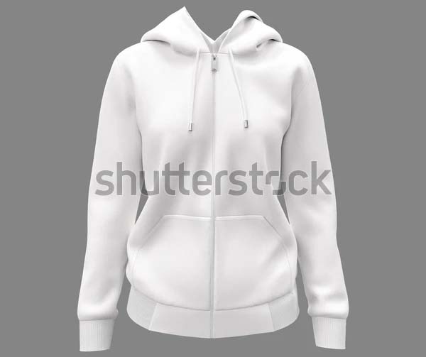 Blank Zip Hoodie Mockup