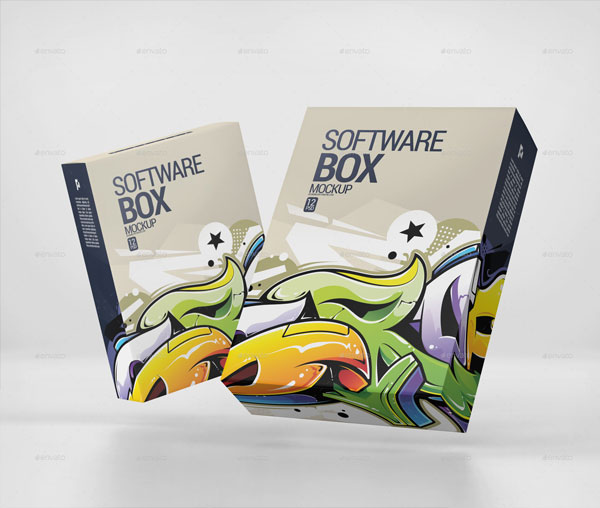 Simple Software Box Mockup