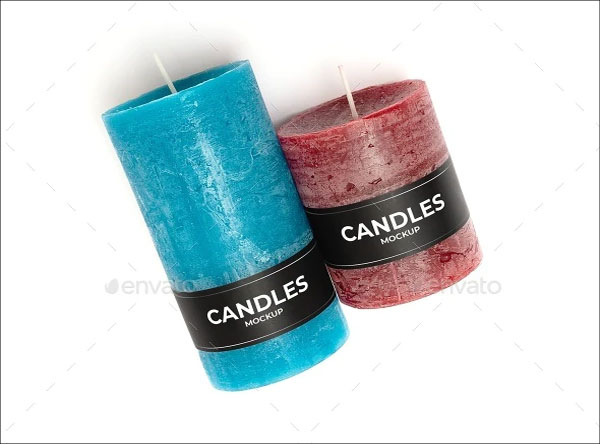 Handcrafted Candles Mockup