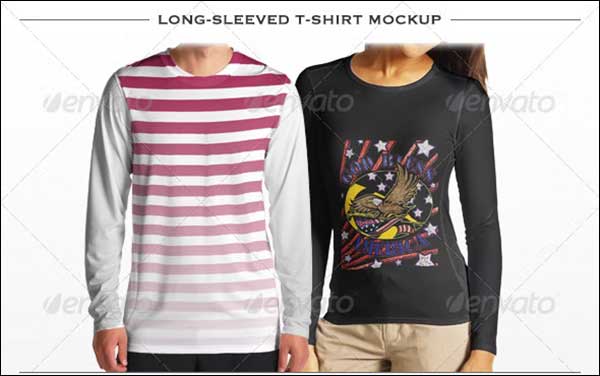 Long-sleeved T-Shirt Mockup