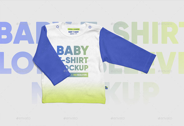 Baby T-Shirt Long Sleeve Mockups