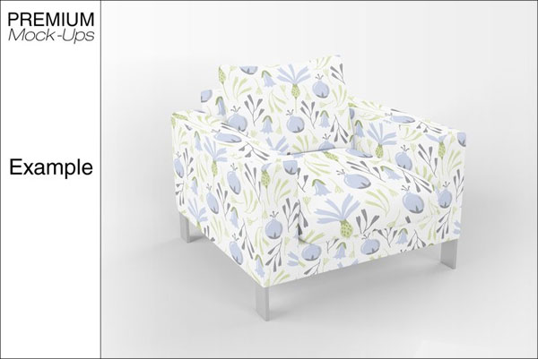 Editable Armchair Mockup Set