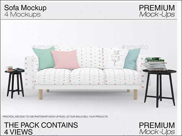 Chair & Pillows Mockup Pack