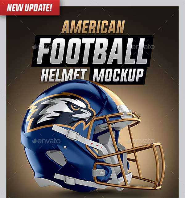 Football Helmet Mockup PSD