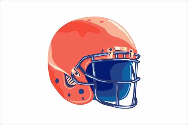 American Football Helmet WPA Mockup PSD