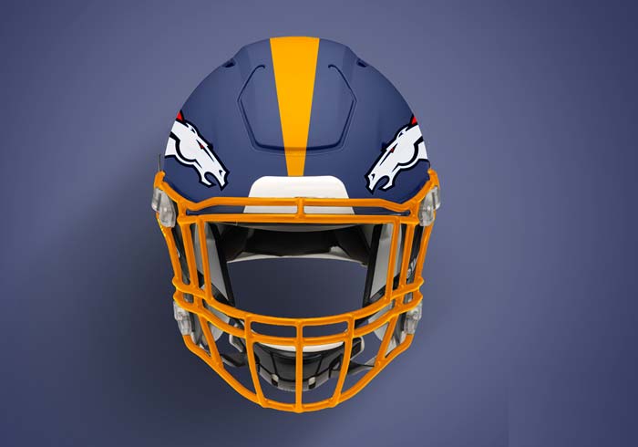 Free Football Helmet PSD Mockup Template