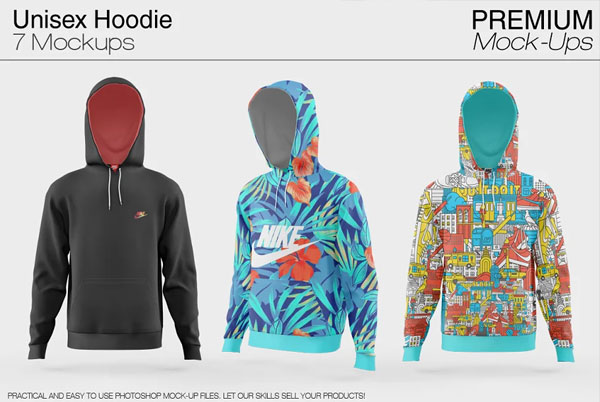 Unisex Hoodie Mockup Set