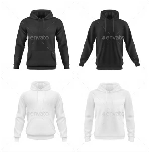 Hoodie, Sweatshirt Vector Mockup