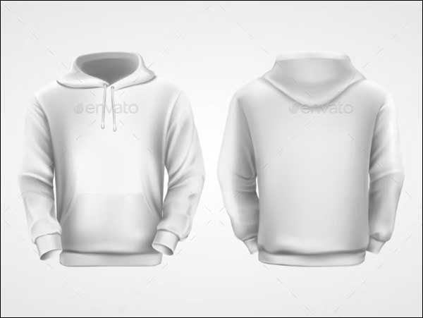 White Hoodie Sweatshirt Mockup