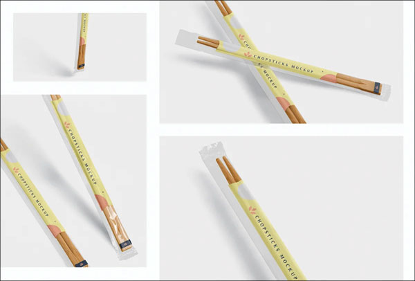 Simple Chopsticks Mockup