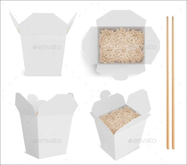 Rice and Chopsticks Mockup