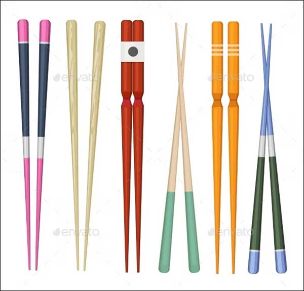 Japan Chopstick Mockup