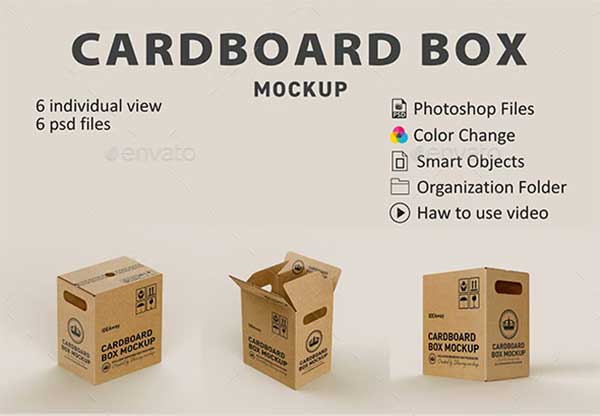 Cardboard Box Mockups