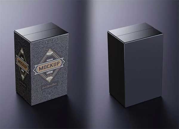 Luxury Cardboard Box Mockup