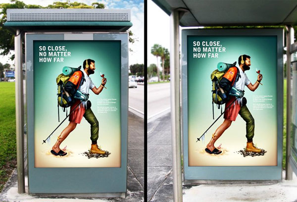 Bus Stop Sign Mockup