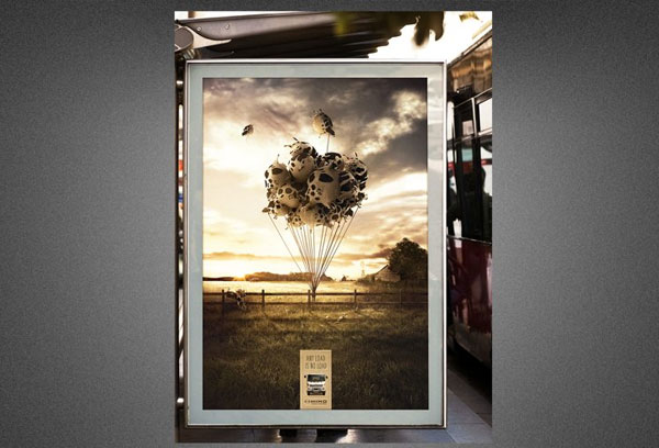 Editable Modern Bus Stop Signs Mockup