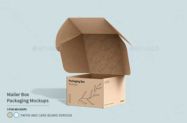 Mailing Box Packaging Mockups