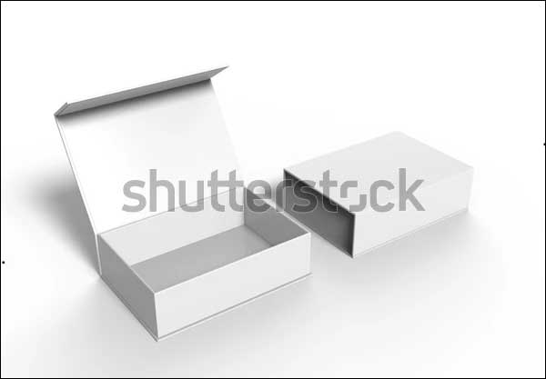 Blank Mailing Box Mockup