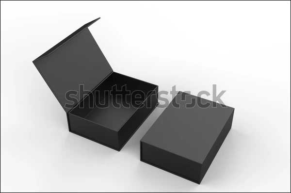 Rectangular Mailing Box Mockup