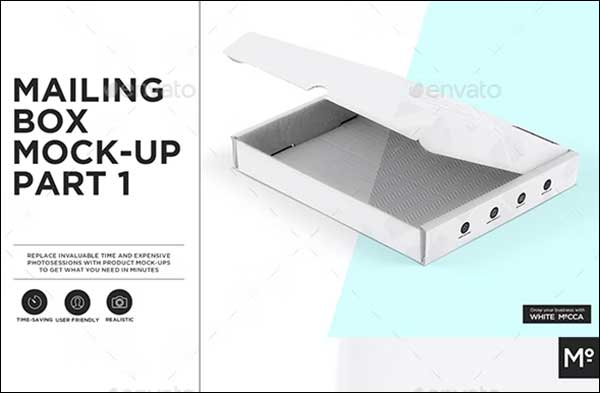 Mailing Box Mock-up Set