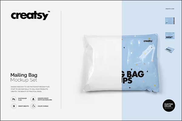 Mailing Bag Mockup Set