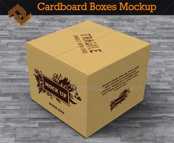 Realistic Mailing Box Mock-up