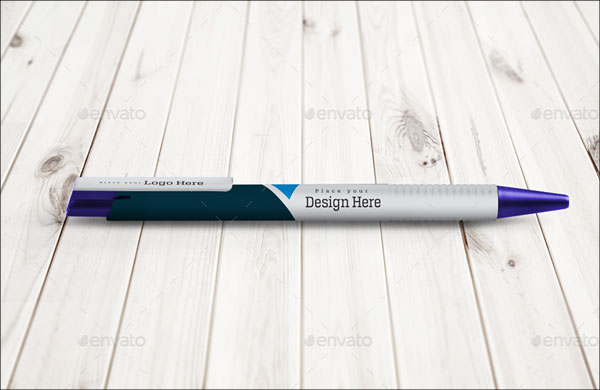 Blank Ballpoint Pen Mockup