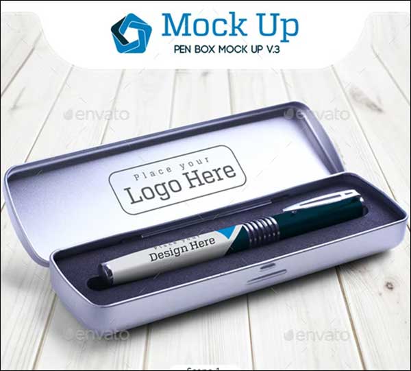 Ballpoint Pen Box Mockup