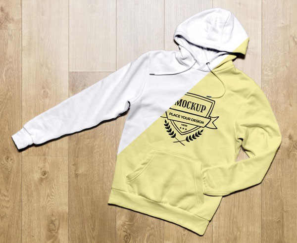 Top View Hoodie Mock-up Free Psd