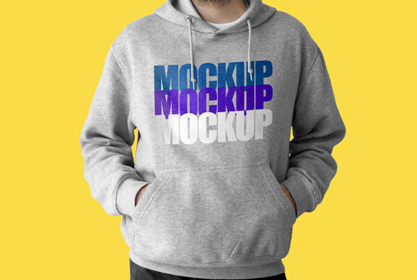 Grey Hoodie Mockup Free Psd