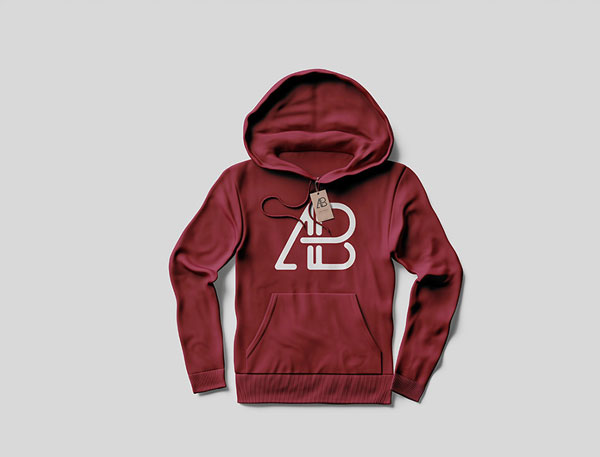 Free Hoodie With Tag Mockup