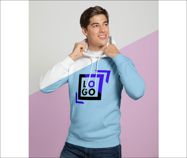 Man Wearing Hoodie Free Psd