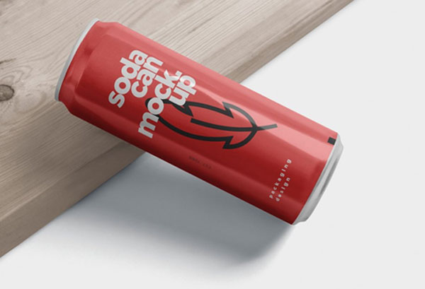 Slim Soda Can Mockups