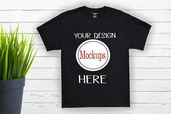 Black Tshirt Canvas Mockups