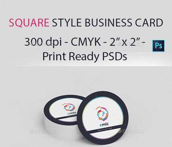 Circle Business Card Mockups